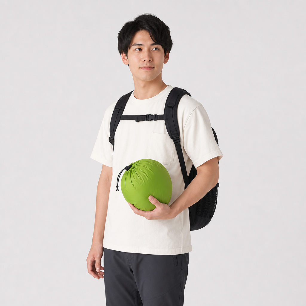 蚊帳付きハンモック｜ワンタッチ展開・虫を防いで森で眠る